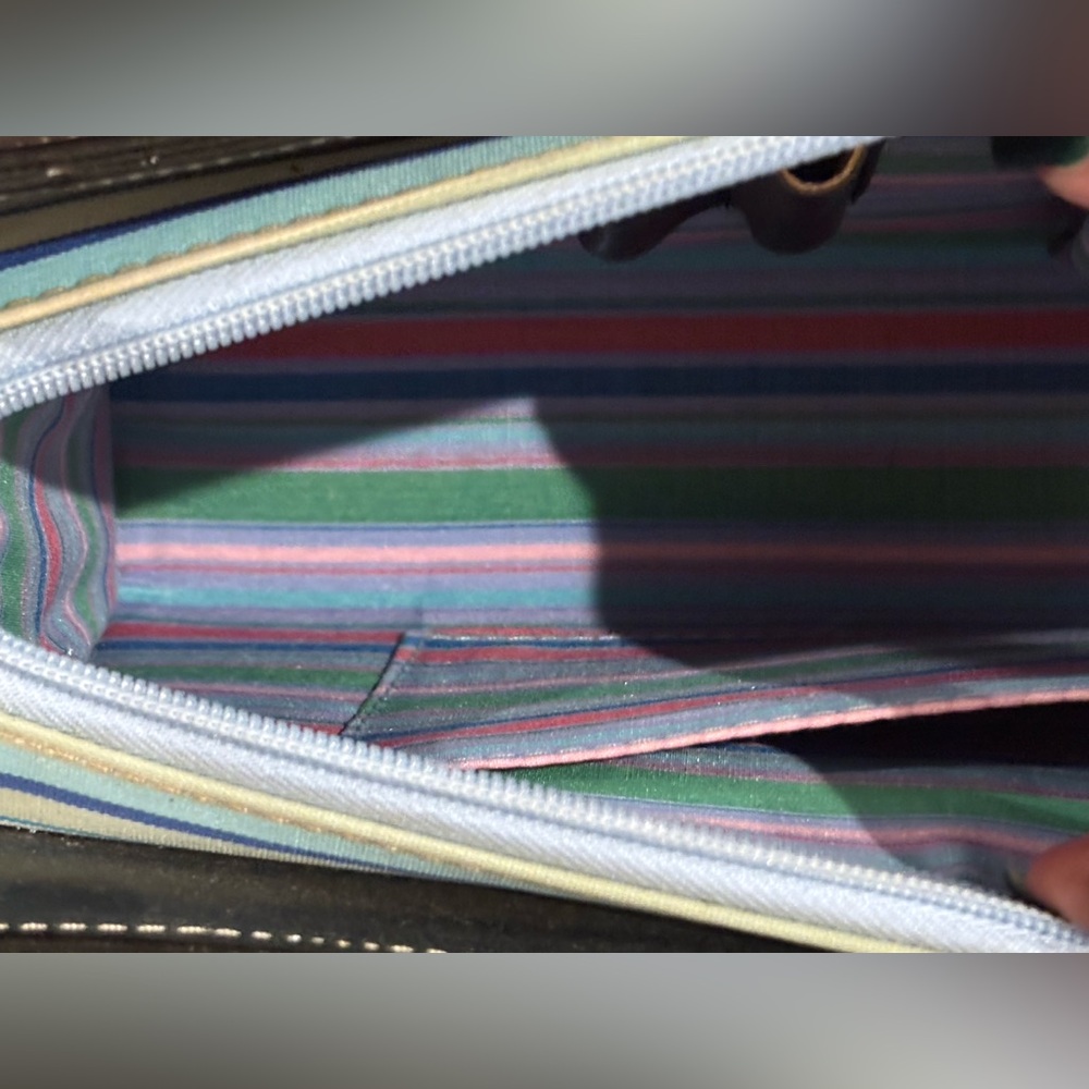 Kate Spade ♠️ 

Striped Blue / Green and Black Women's Bag - Picture 11 of 12